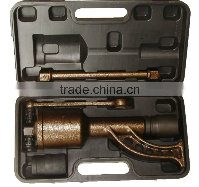 Truck tire impact wrench labor saving wrench
