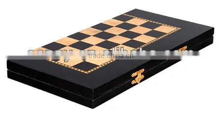 Suitcase Style Top Fashion Birdeye Maple Wooden Chess And Checker Table