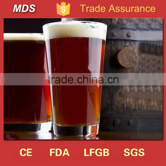 Personalized hand blown customized beer glasses