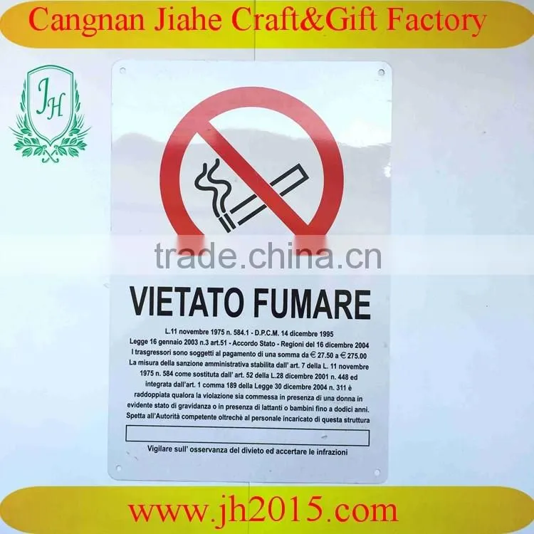 Custom Embossed Decorative Metal Tin Plate Metal Tin Sign board for promotional