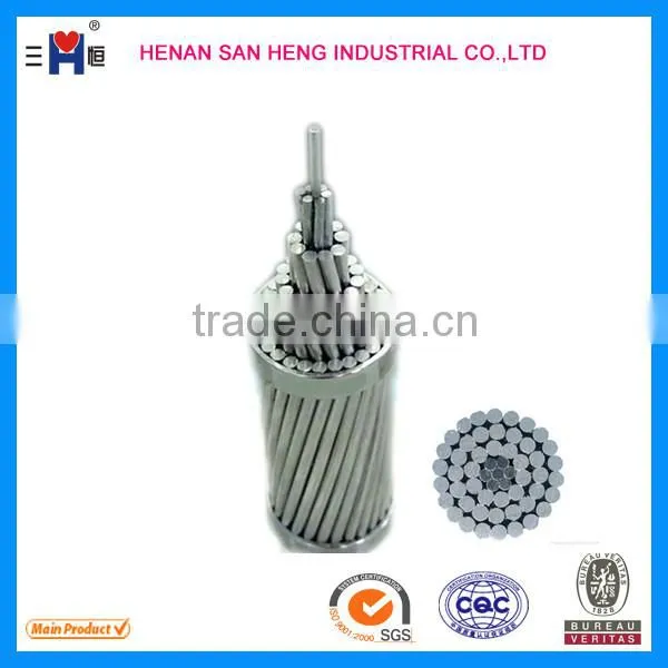 Overhead and bare insulation electric transmission cable without sheath