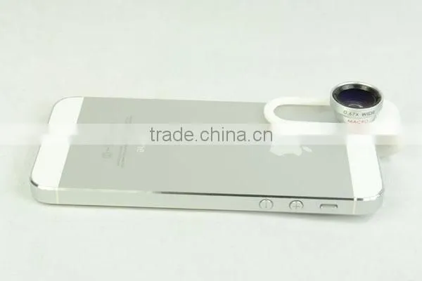 0.67 Wide + Macro Lens With Clip Clamp For iPhone Samsung Cell Phone Camera Lens