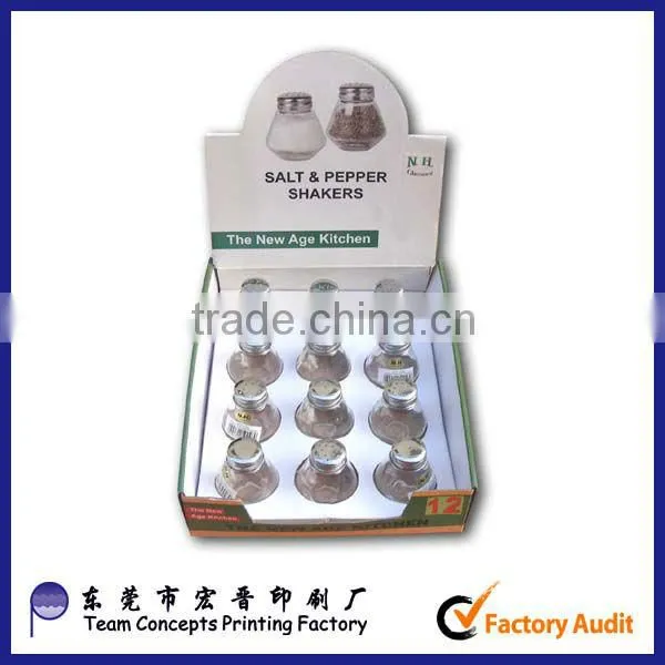 2016 best quality cardboard counter top display boxes