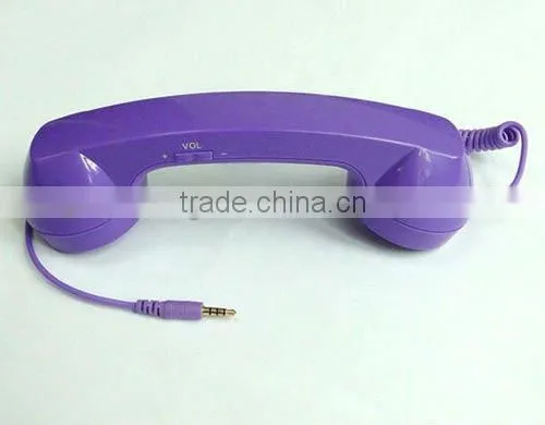New Mic 3.5mm Retro COCO Phone Speaker Microphone Handset for iphones