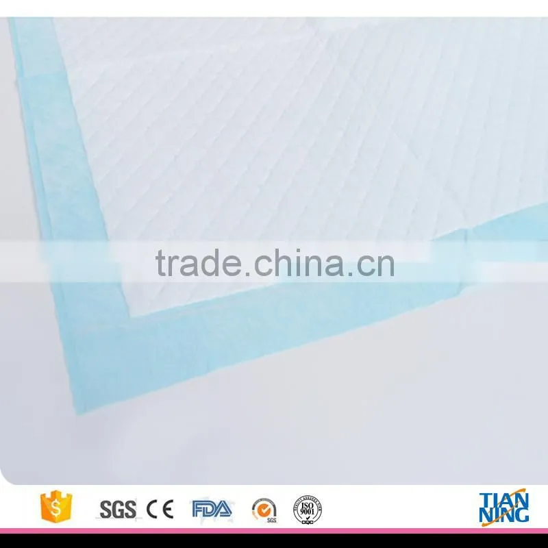 Widely use disposable high quality PE film underpads for incontinent person