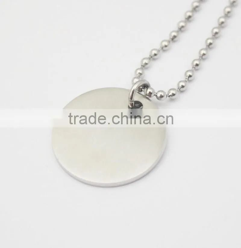Fashion Jewellery Engraved Words Dream Hope Disk Pendant Jewelry Necklace