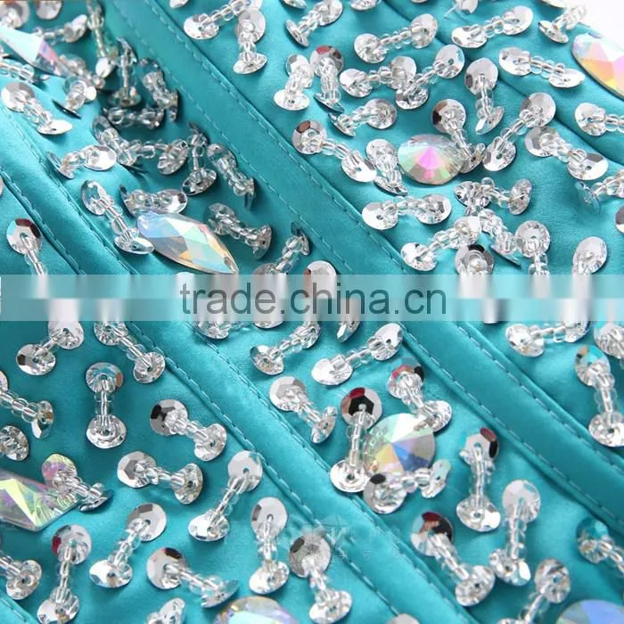 Alibaba fashion garment manufactuer new design evening dress peach color