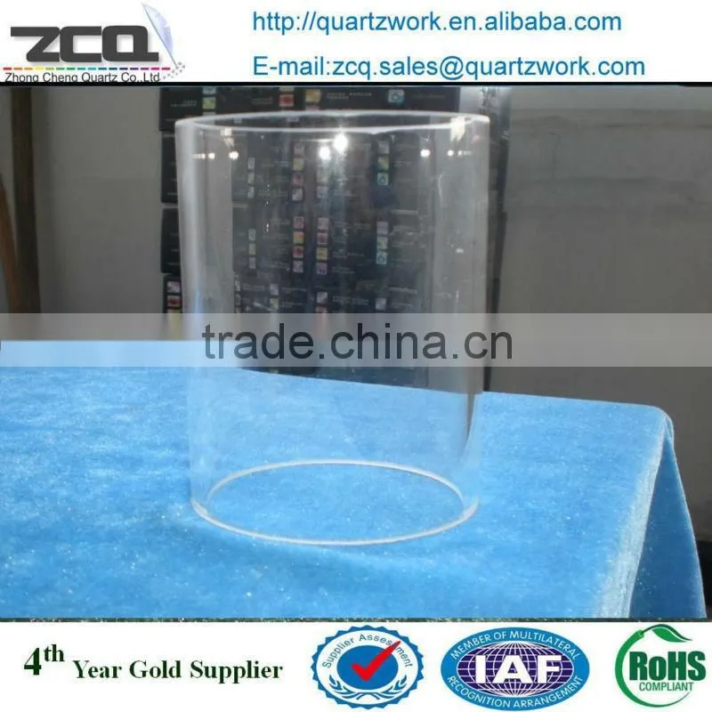 Large diameter quartz glass tube fused silica tube