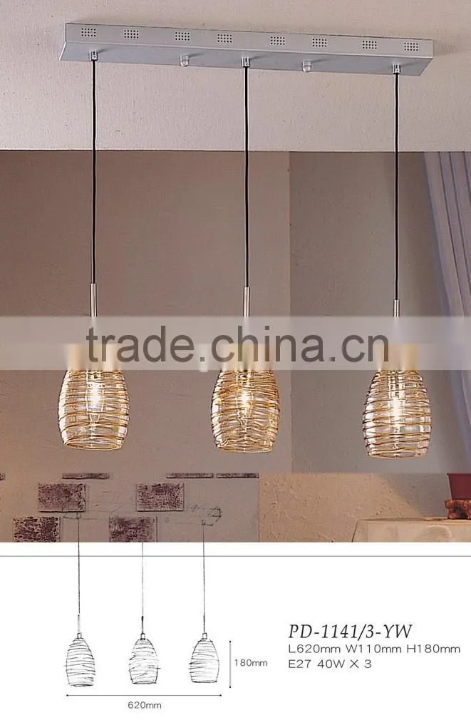 High class white lamp shade pendant lighting for Office
