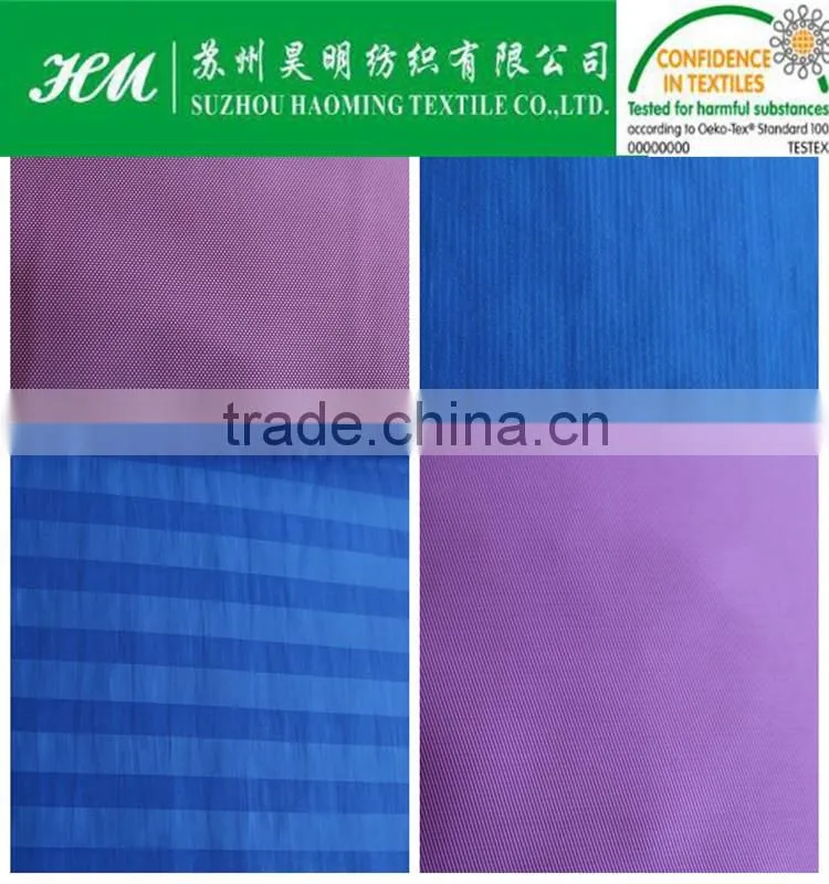 380t Nylon polyester stripe interwoven fabric
