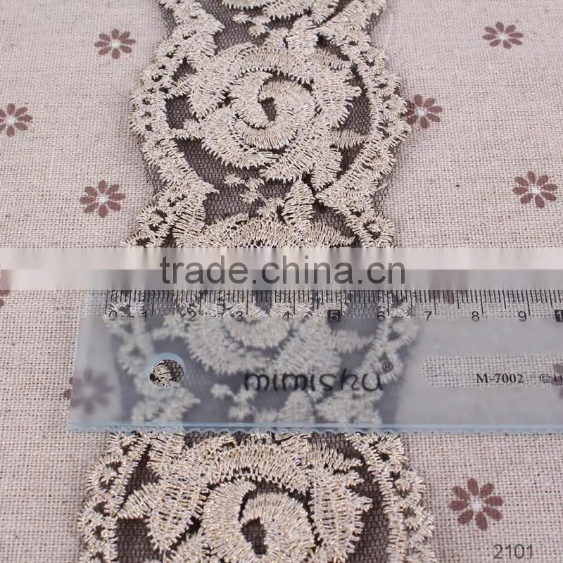embroidered mesh lace