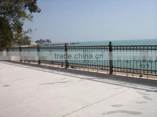 Top-selling modern garden wrought iron railing parts