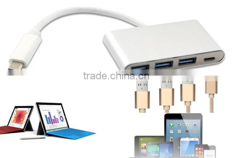 USB Type-C Hub to 3USB and USB C