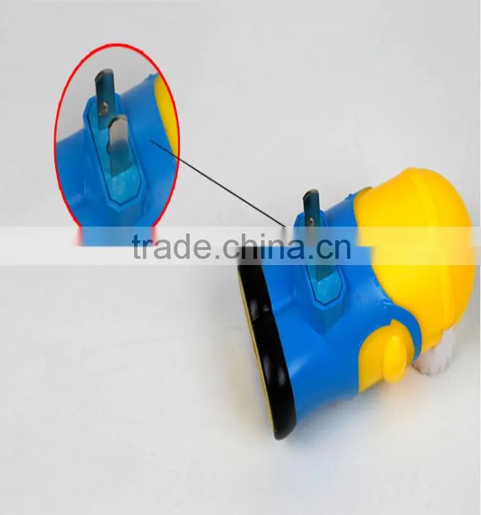 Creative Cartoon Little Yellow Man Shape Energy Saving Lamp