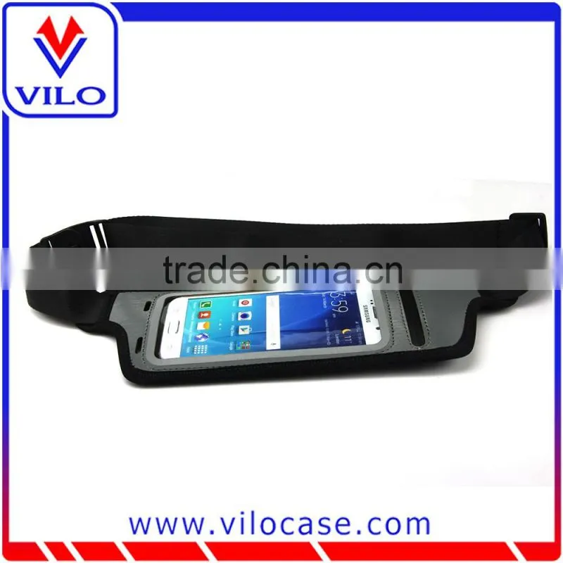 one pocket lycra running belt with PVC window