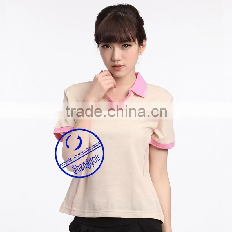 high quality plain women polo shirt manufactures in china