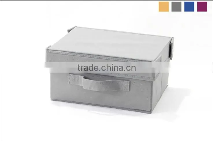NON-WOVEN CUBE WITH ATTACED COVER/NON-WOVEN STORAGE BOX WITH ATTACED COVER