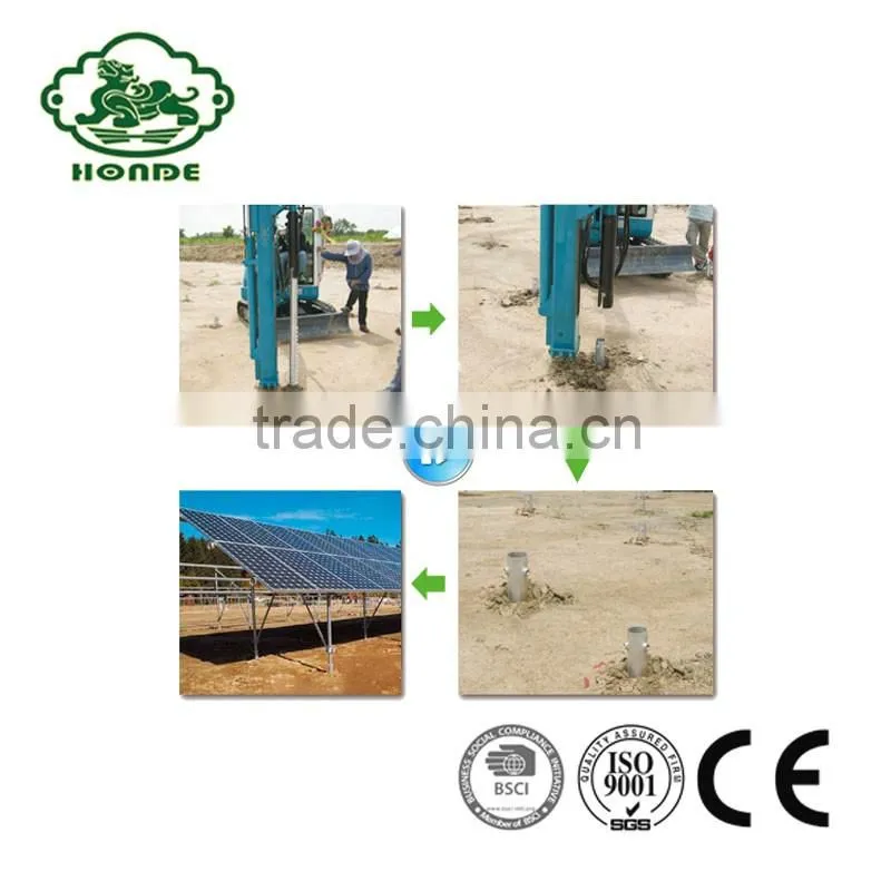 Factory Direct Sale Triangle Flange Ground Screw Anchors