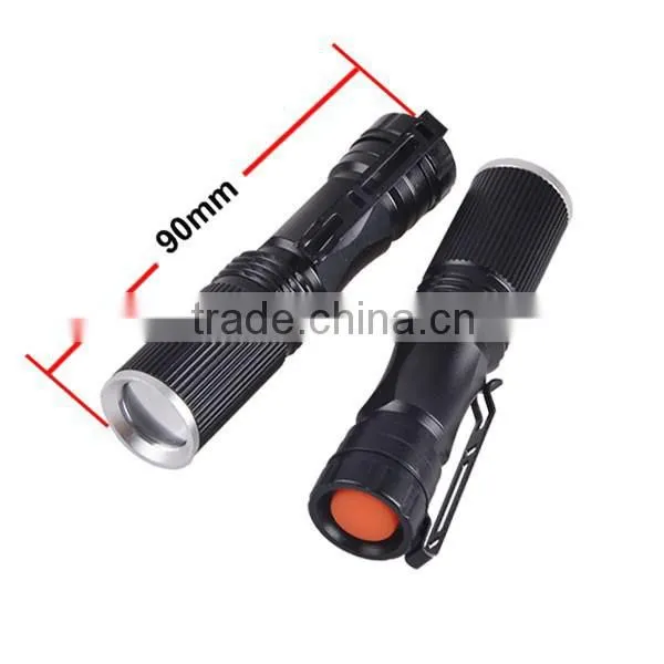 Premium Quality Graded Anti-Sliding Design 240 lm zoomable Mini LED High power Flashight
