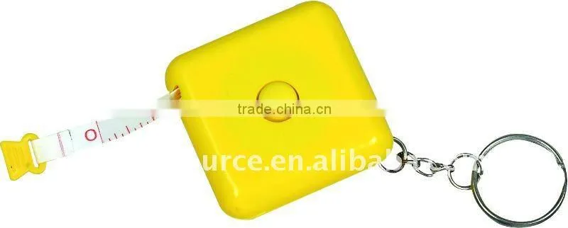 Hot Sale Mini Cheap Plastic Folding Super Portable Pocket Sewing Retractable Tape Measure with Keychain for promotion