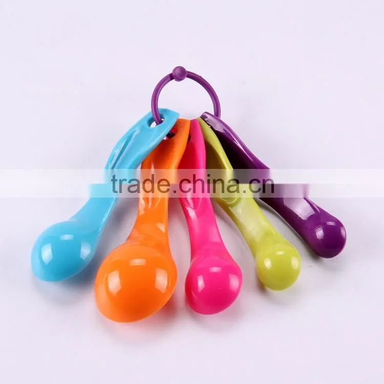 Hot sell cheap 5 plastic spoon Measuring Spoons wholesale