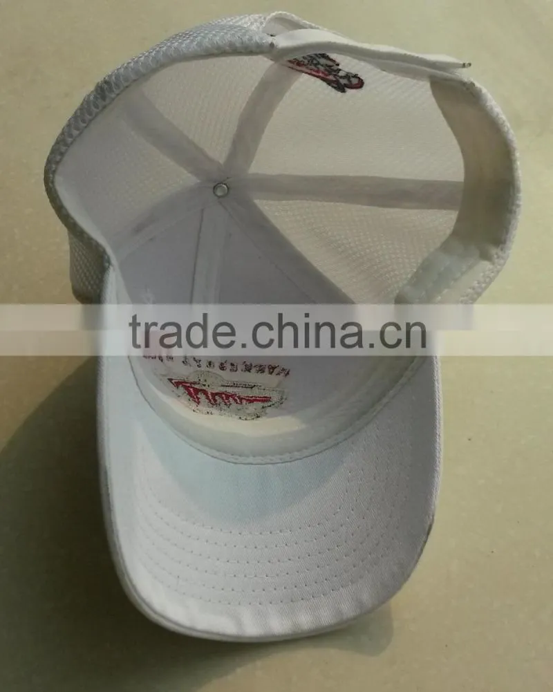 chino twill/mesh hockey sport cap sandwich mesh hockey team cap