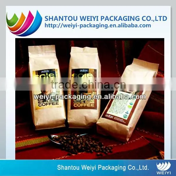 coffee bags with valve wholesale packaging bag