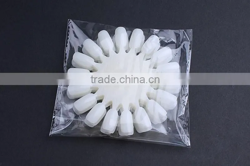 2015 wholesale artificial nail tip natural and clear color round shape nail polish color chart