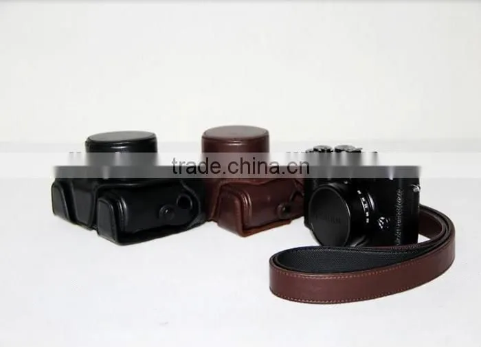 Factory high quality lovely stylish leather Camera Bag in Dongguan