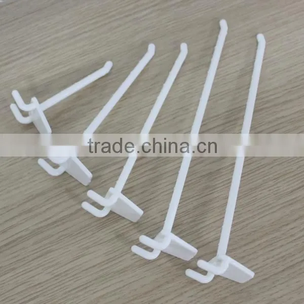 Plastic Double Wires Hook Display for Cardboard