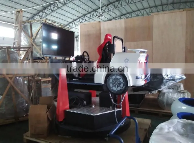 360 degree flight simulator with flying game and driving car simulator