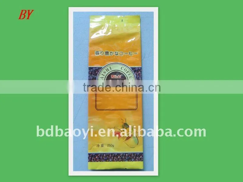 T-seal coffee packaging bag with side gusset