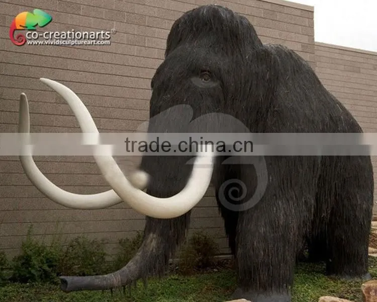 Museum quality simulation life size mammoth
