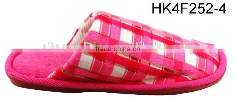 Lady Winter Cotton Fabric Bedroom Slipper Shoes Warm Soft Competitive Price Indoor Slipper