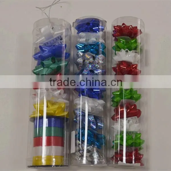 2015 Newest Colorful Metallic Star Gift Ribbon Bow