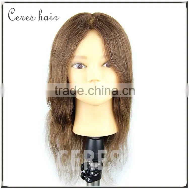 wholesale 100% human hair mannequin head afro training mannequin head with clamp for hairdresser