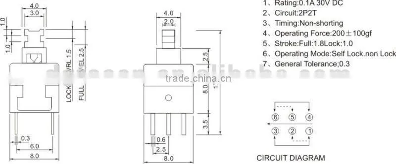 ROHS push switch PB- 22E09