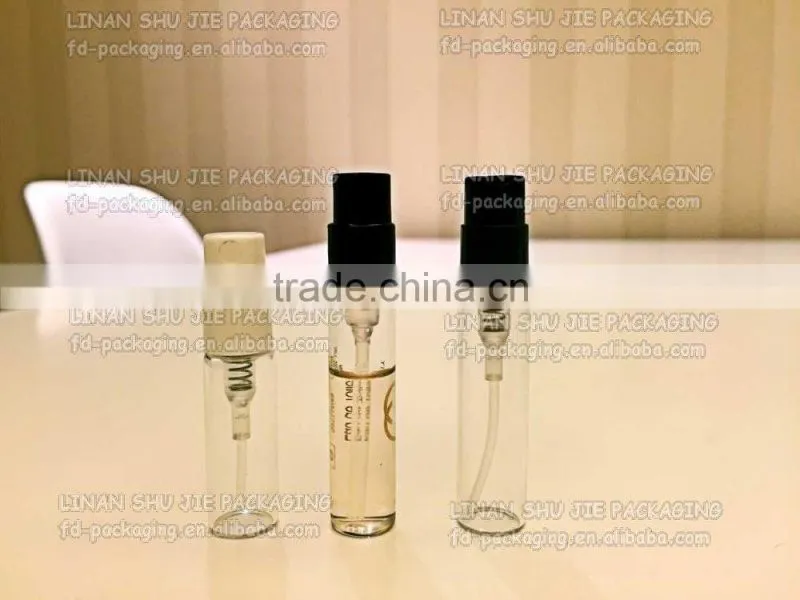 2ml, 3ml tester sprayer glass bottle with cap, perfume bottle, Glass Perfume atomizer