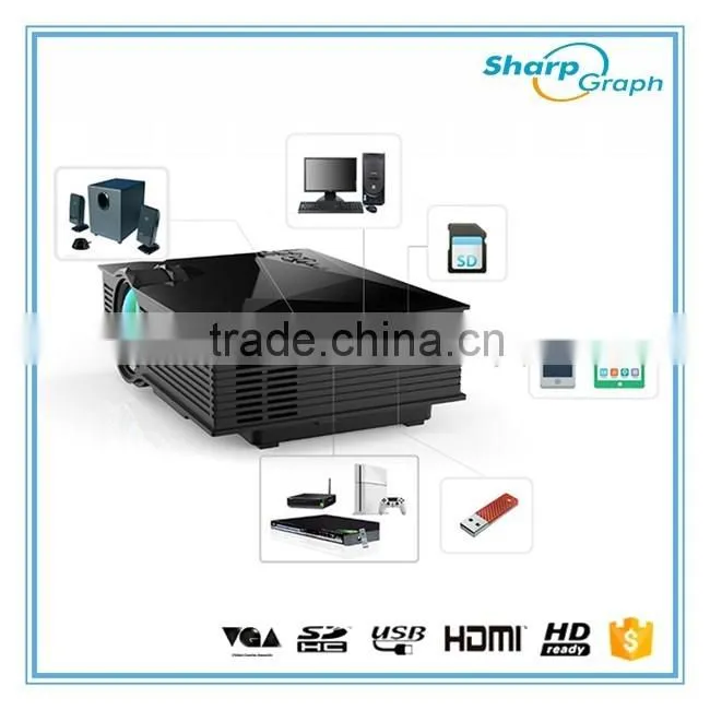 2016 Alibaba China UNIC Miracast Full HD LED Wifi Projector UC46 Mobile Phone Home Theater Projectors