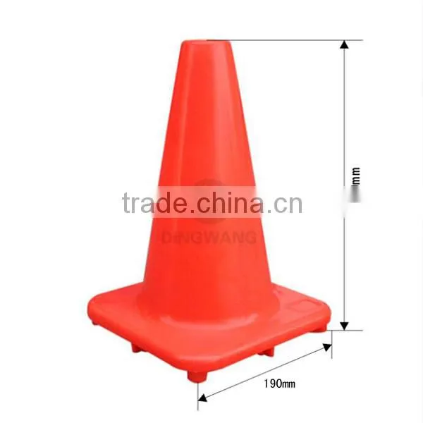 Orange Safety Rubber Cone with Light