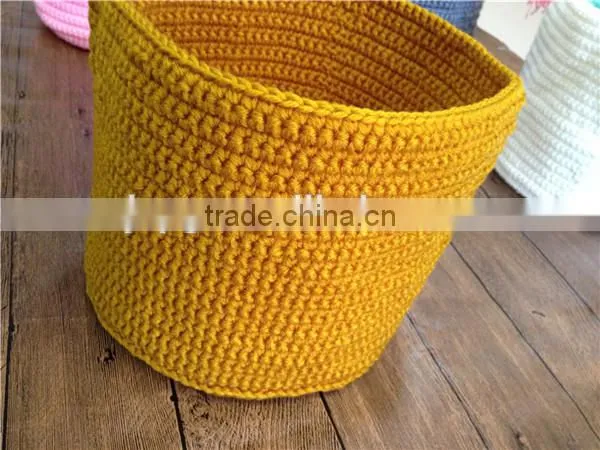 Storage Toy Baskets, Crochet Storage Bin