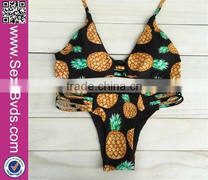 Hot Popular 2pcs Pineapple Sexy Mature Brazilian Bikini
