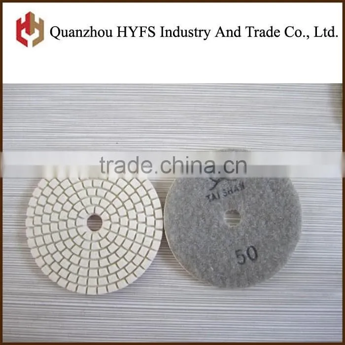 Chinia 4" Water Polishing Pad for marble, granite, concrete