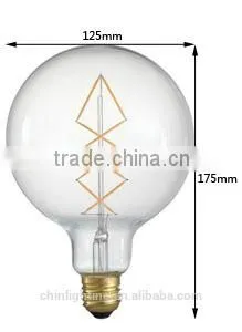 Globe LED halogen energy save27g globe g125 e27 8w 8w 360 degree g125 led e27 filament bulb 8w