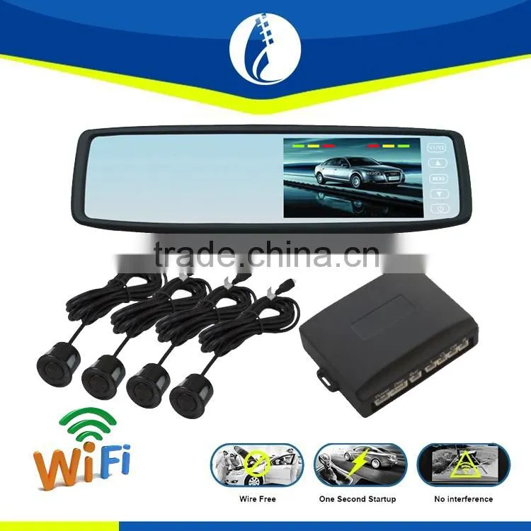 Fast start up car dvr wireless dashcam non-interfering hd car dvr rearview mirror wireless backup camera , welcome inquiry ~~~