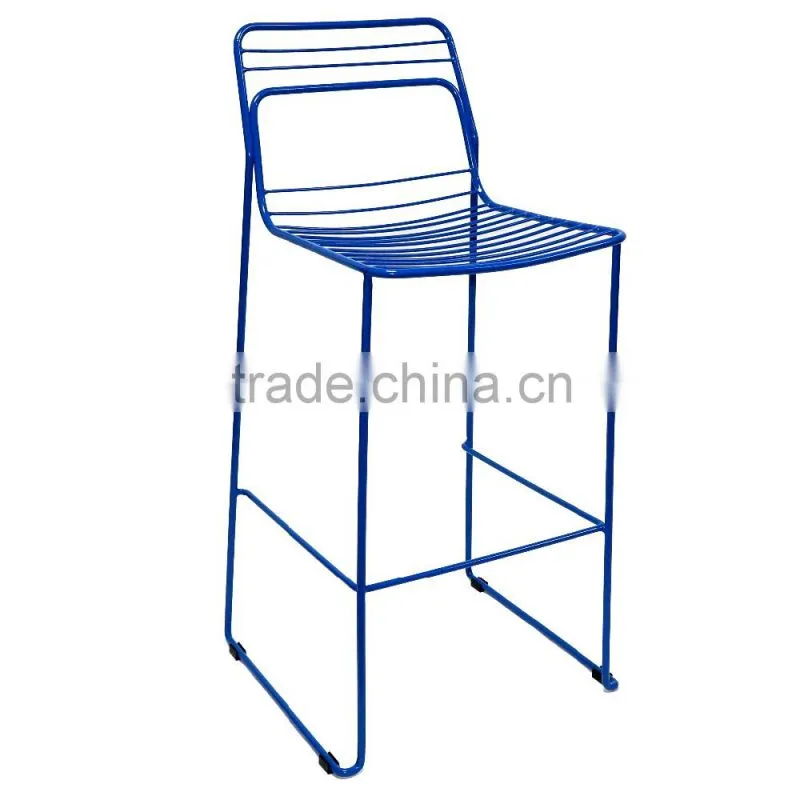 French handmade outdoor Leisure bar stool wire chair for garden