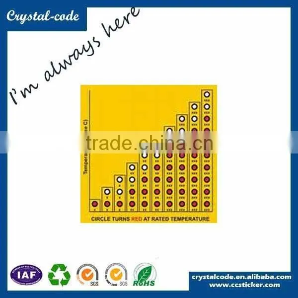best sale removable vinyl color changing sticker with temperature