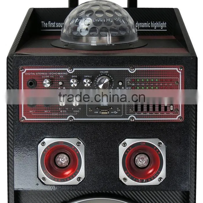 hot sale 10 inch best woofer active bluetooth speaker with lighting ball