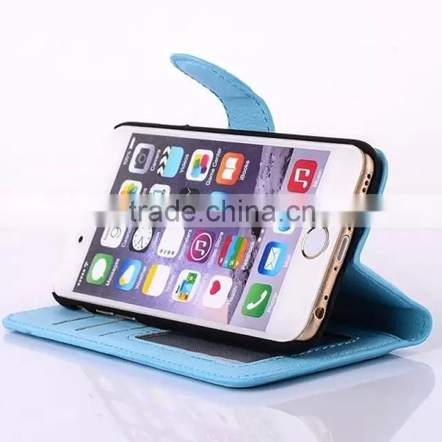 Photo album leather low price china mobile phone leather case for iphone 6