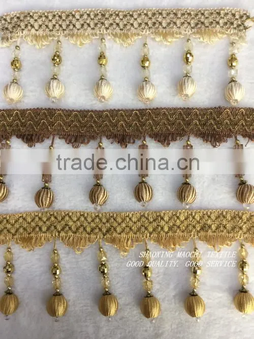 wholesale curtain tassel fringes for home textile accessory